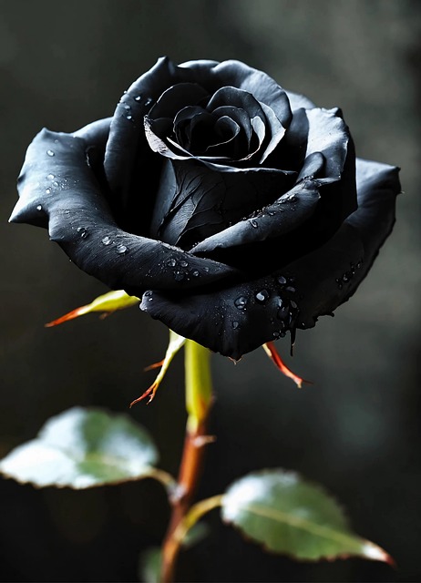 Rose, Blume, Liebe, Schwarz, Frau