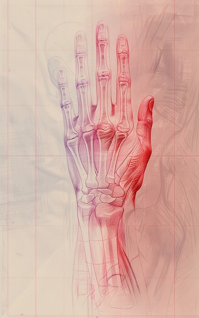 Free anatomy hand skeletal illustration