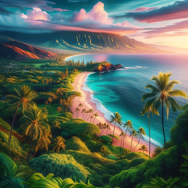 Free maui hawaii island illustration