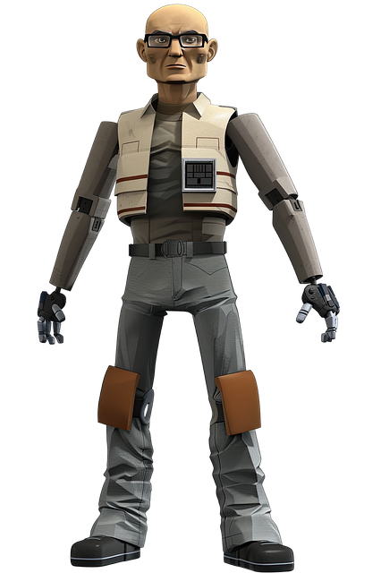 Caracter, Desen Animat, 3D, Robot