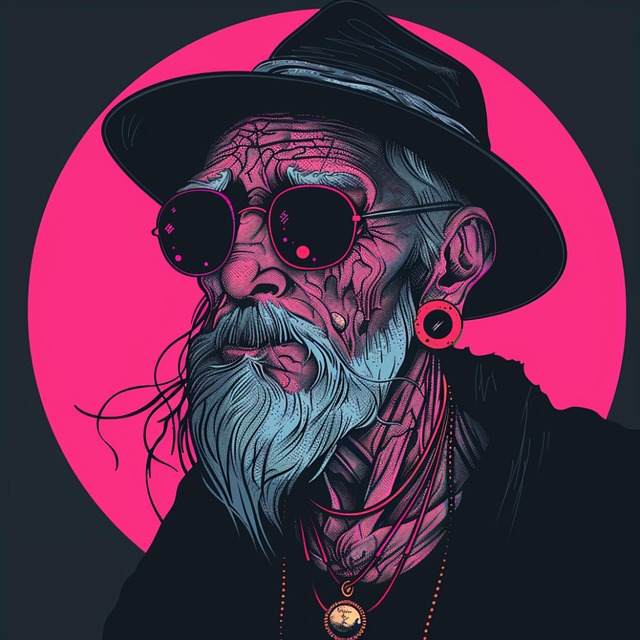 Free emo elder gothic illustration