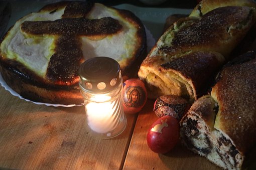 Paști, Ortodox, Panettone, Lumânare