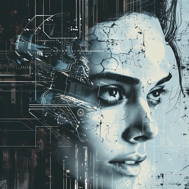 Free technology design portrait illustration