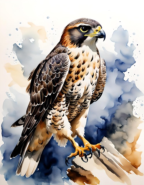 Download free HD stock image of Ai Generated Falcon Free ai generated falcon bird illustration
