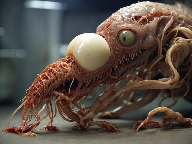 Download free HD stock image of Ai Generated Alien Free ai generated alien organism illustration