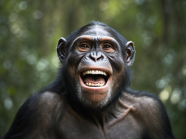 Free ai generated chimpanzee monkey illustration