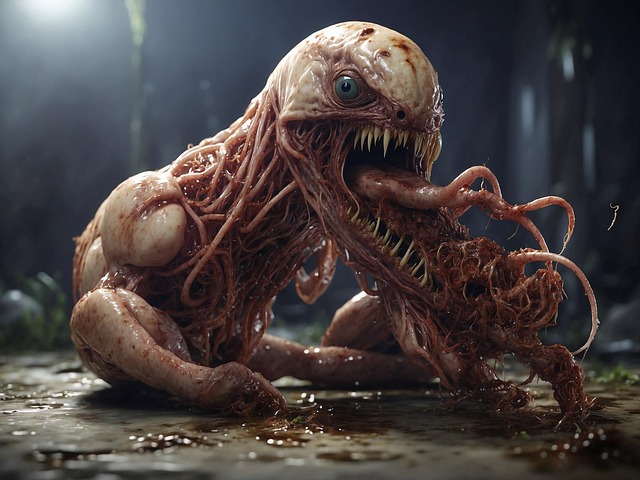 Download free HD stock image of Ai Generated Alien Free ai generated alien organism illustration
