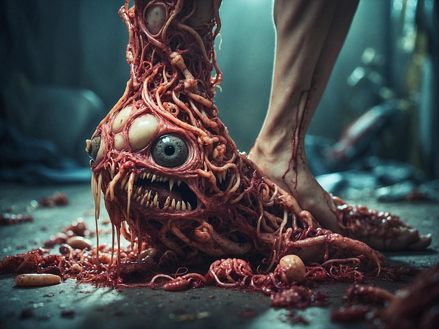 Free ai generated alien organism illustration