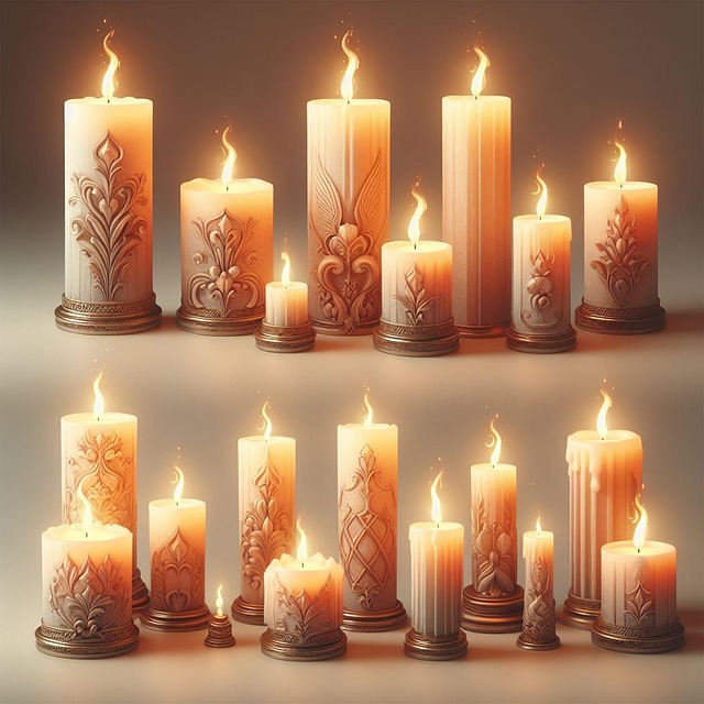Free ai generated candle light illustration
