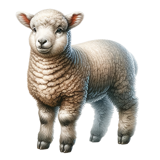 Free lamb animal pasture illustration