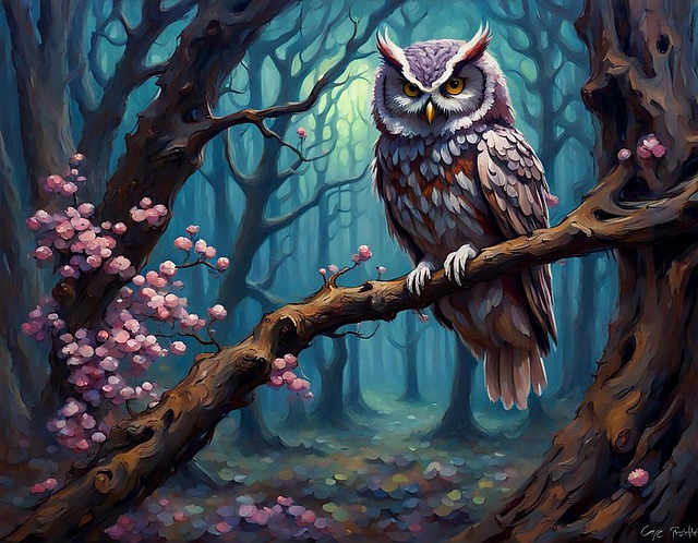 Download free HD stock image of Ai Generated Owl Free ai generated owl bird illustration