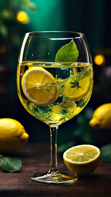 Free ai generated drink lemon illustration
