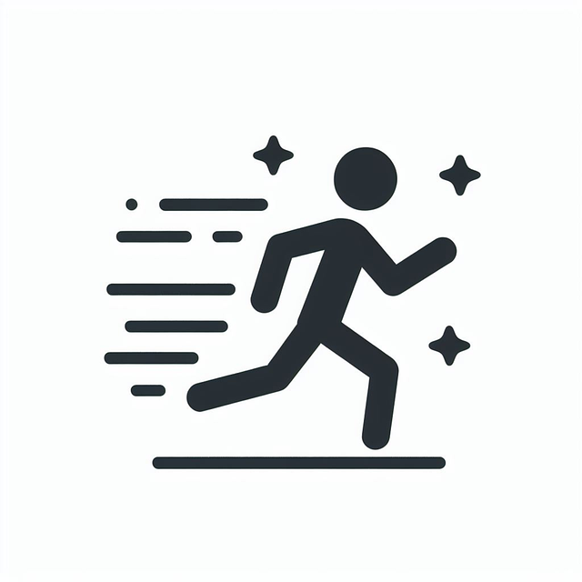 Piktogramm, Lauf, Schnell, Sport