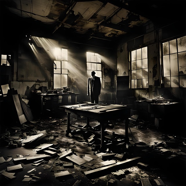 Free ai generated man factory illustration