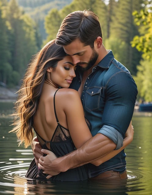 Free Ai Generated Couple illustration and picture
