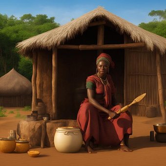 Madlavning, Køkken, Ansigt, Afrikansk