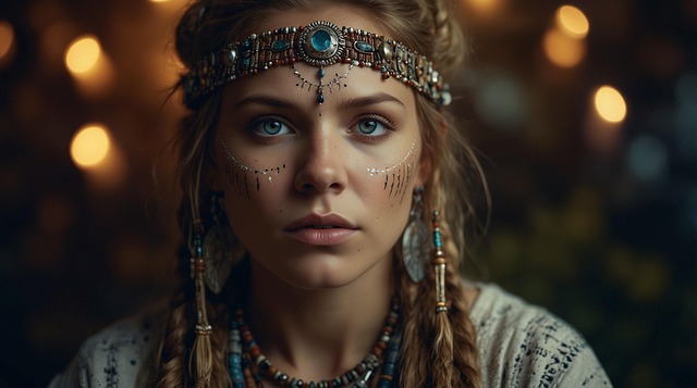 Free ai generated woman shaman illustration