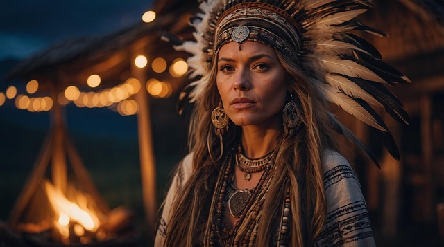 Free ai generated woman shaman illustration