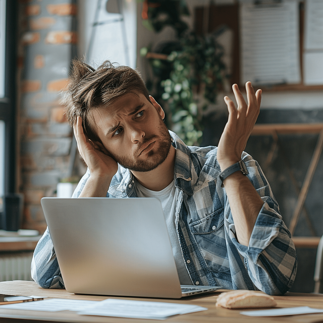 Free ai generated man work illustration