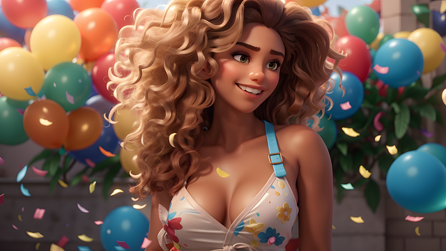 Free woman happy birthday birthday cake illustration