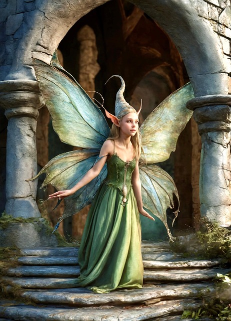 Download free HD stock image of Ai Generated Fairy Free ai generated fairy gelfing illustration
