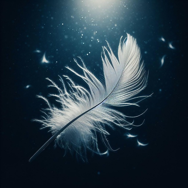 Free ai generated feather easy illustration