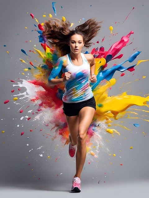 Free ai generated woman fitness illustration