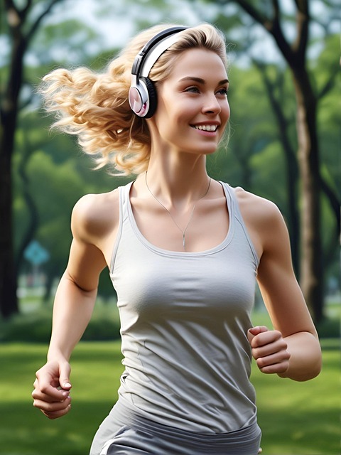 Free ai generated woman run illustration