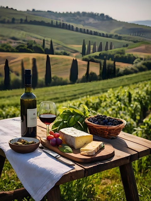 Free wine cheese drink illustration