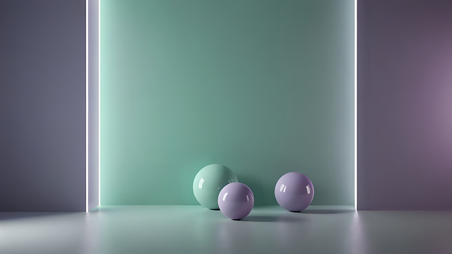 Free ai generated balls minimalism illustration