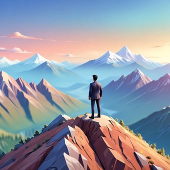 Éxito, Hombre, Cumbre, Naturaleza