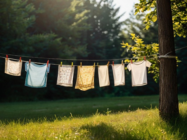 Free clothes line clothing rope illustration