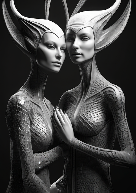 Download Ai Generated, Aliens, Extraterrestrial. Royalty-Free Stock ...