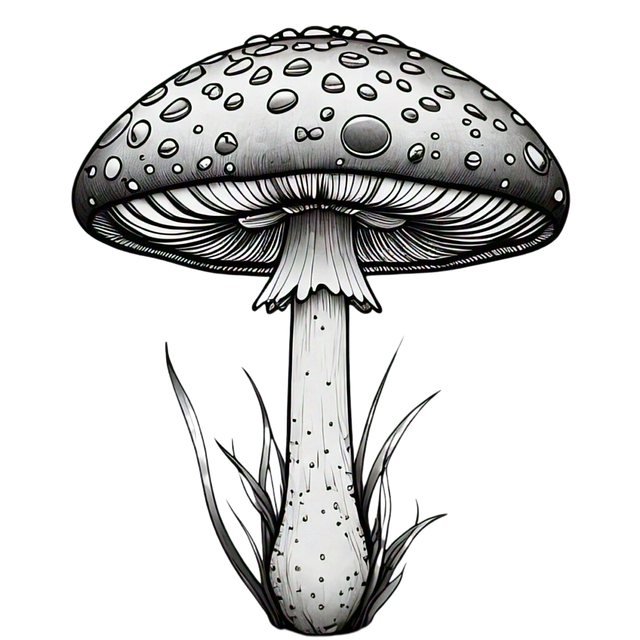 Free mushroom toadstool fungus illustration