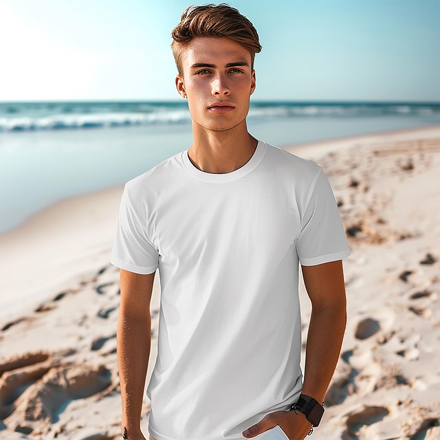Download free HD stock image of Ai Generated Man Free ai generated man beach illustration