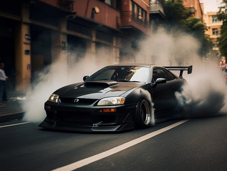 Free Car Burnout illustration and picture