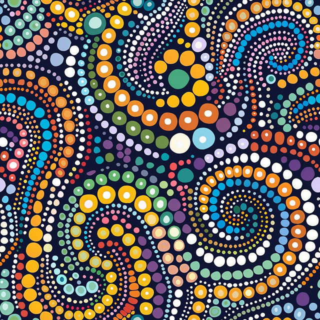 Ai Generiert, Punktkunst Der Aborigines