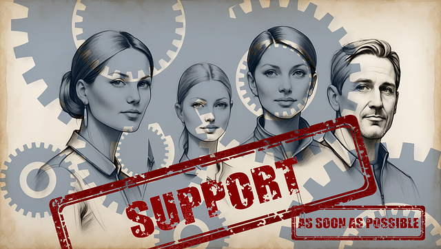 Free ai generated team support illustration