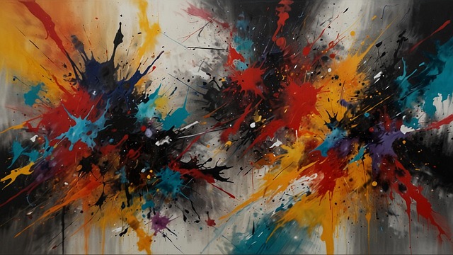 Free ai generated paint explosion illustration