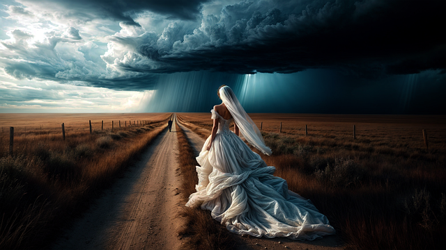 Ai Gegenereerd, Vrouw, Storm, Bruid