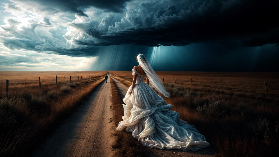 Download Ai Generated, Woman, Storm. Royalty-Free Stock Illustration ...