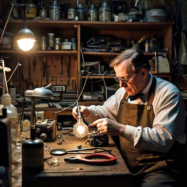 Free ai generated thomas edison man illustration