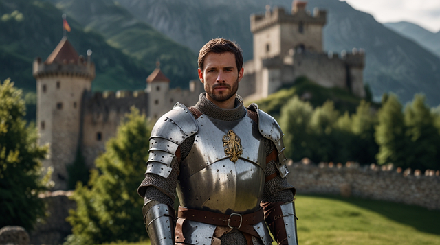 Download free HD stock image of Man Warrior Free man warrior knight illustration