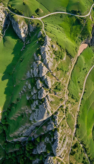 Free mountain cliff landscape illustration