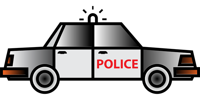 Free Car Policecar vector and picture
