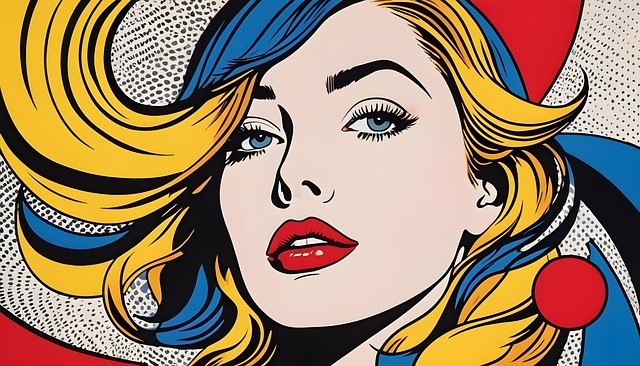 Free ai generated woman comic illustration