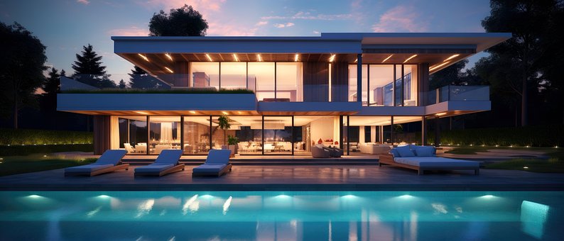Free House Pool illustration and picture