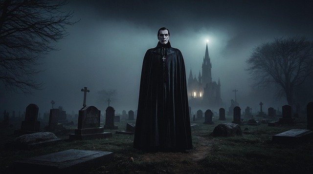 Free ai generated dracula vampire illustration