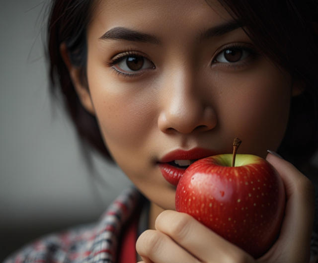 Download free HD stock image of Ai Generated Woman Free ai generated woman apple illustration