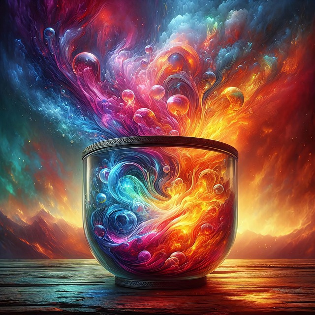 Free ai generated magic multicolor illustration